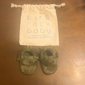 Baby camo moccasins